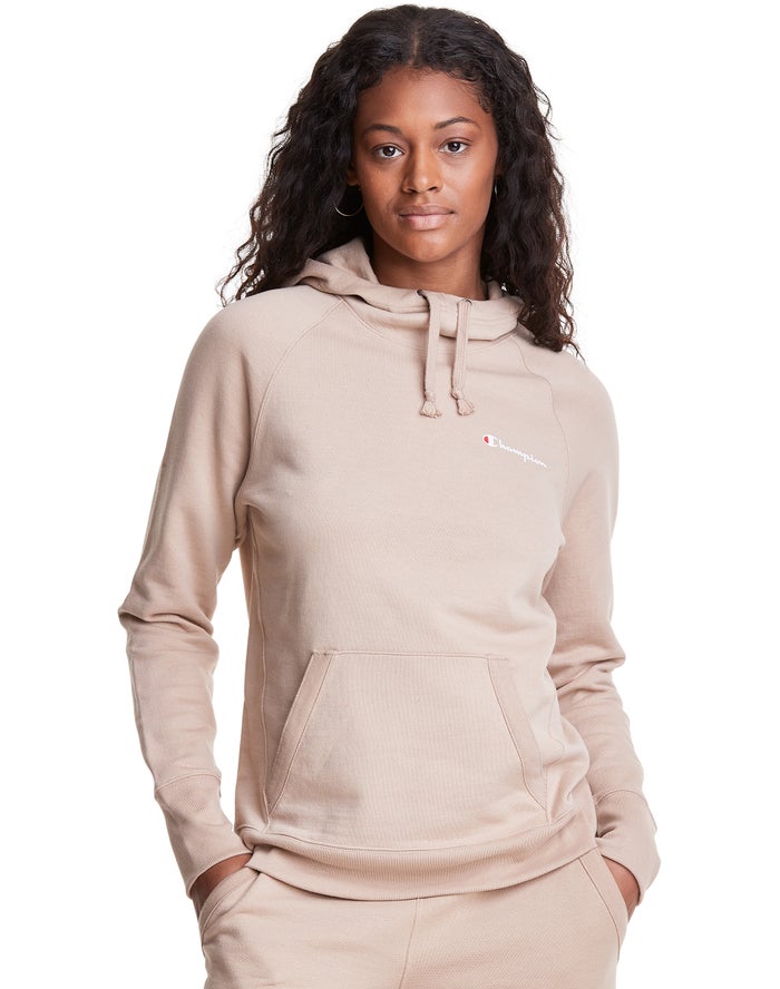 Sudadera Con Capucha Champion Mujer - Powerblend Script Logo ( Beige ) 1739286-ZT